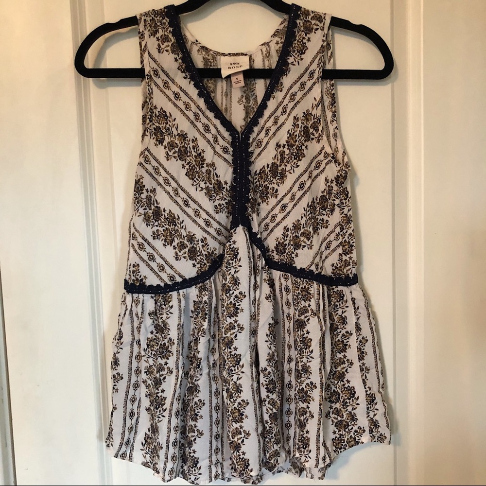 Flower Tank Blouse
